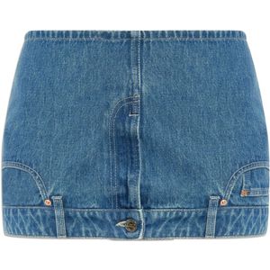 Vetements, Dames, Rokken, Blauw, Maat: XS Denim,