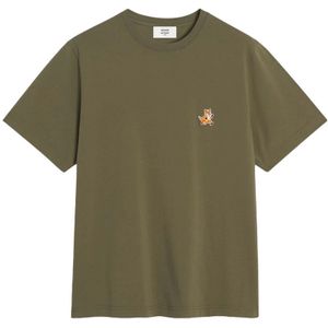 Maison Kitsuné, Heren, Tops, Groen, Maat: L Katoen,