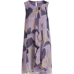 Betty & Co - Chiffonjurk - Paars - 3XL - Mouwloos - Laagjeslook