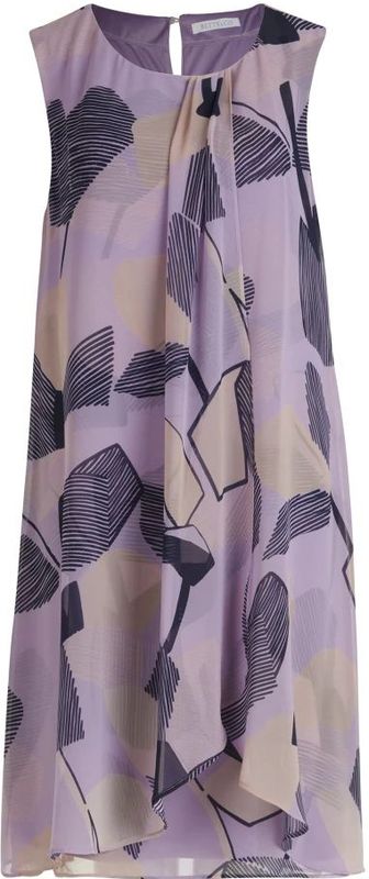 Betty & Co - Chiffonjurk - Paars - 3XL - Mouwloos - Laagjeslook