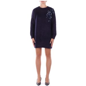 Blugirl, Dames, Jurken, Blauw, Maat: XS Wol,