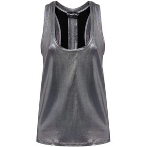 Tom Ford, Dames, Tops, Grijs, Maat: XS Viscose,