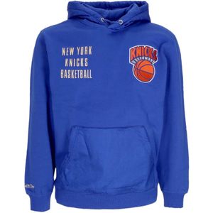 Mitchell & Ness, Heren, Sweatshirts & Hoodies, Blauw, Maat: S Fleece,