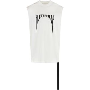 Rick Owens, Heren, Tops, Wit, Maat: 2XL Katoen,