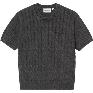 Carhartt Wip, Dames, Truien, Zwart, Maat: L Katoen,