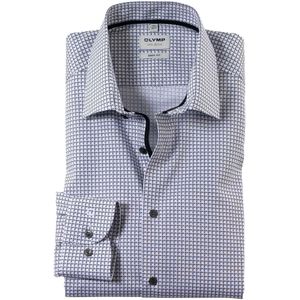 OLYMP - Level 5 - Body Fit Overhemd - Zwart - Twill