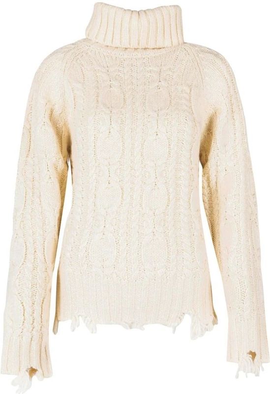 Silvian Heach - Simple Golf Cut - Turtleneck - Beige - Gebreide stof met wol