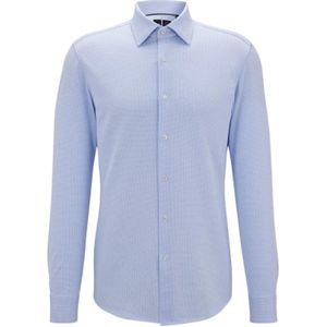 Hugo Boss, Heren, Overhemden, Blauw, Maat: L Katoen,