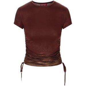 Diesel, Dames, Tops, Bruin, Maat: 2XS
