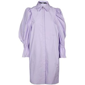 Karl Lagerfeld, Dames, Jurken, Paars, Maat: S Katoen,