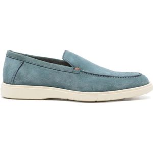 Santoni Loafers , Blue , Heren , Maat: 44 EU