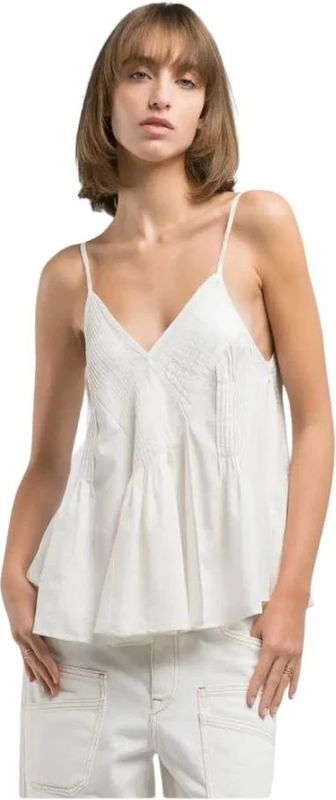 REPLAY Top 'COMPONENTI MISTI'  natuurwit