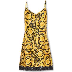 Versace, Dames, Nachtkleding & Lounge, Zwart, Maat: S Zijde,