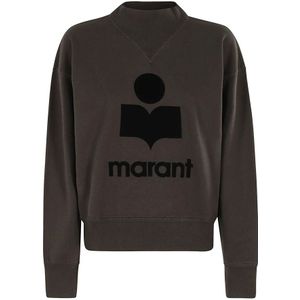 Marant étoile, Dames, Sweatshirts & Hoodies, Bruin, Maat: XS Katoen,