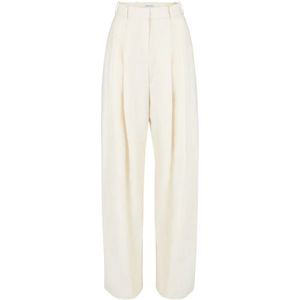 Nina Ricci, Dames, Broeken, Wit, Maat: 3XL Satijn,