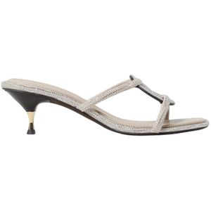 Tory Burch, Dames, Schoenen, Grijs, Maat: 37 1/2 EU Suède,