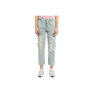 Pinko Cropped Jeans , Blue , Dames , Maat: W26