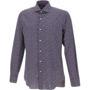 Barba, Heren, Overhemden, Veelkleurig, Maat: L Katoen,