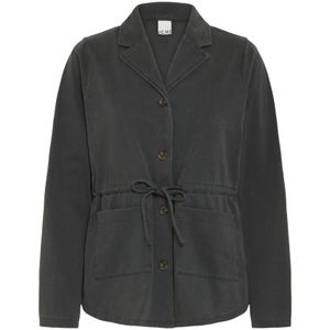 Ichi, Dames, Jassen, Grijs, Maat: L Denim,