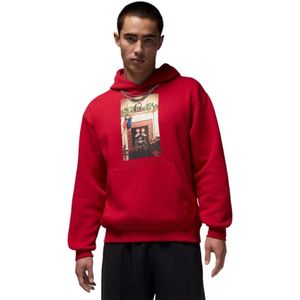 Jordan, Heren, Sweatshirts & Hoodies, Rood, Maat: 2XL Fleece,