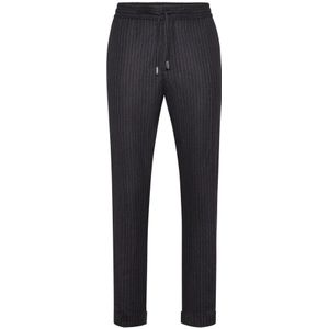 Billionaire, Heren, Broeken, Zwart, Maat: L Flanel,