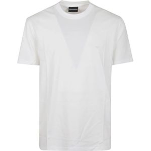 Emporio Armani, Heren, Tops, Wit, Maat: XL Katoen,