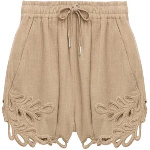 Marant étoile, Dames, Korte broeken, Bruin, Maat: XS Katoen,