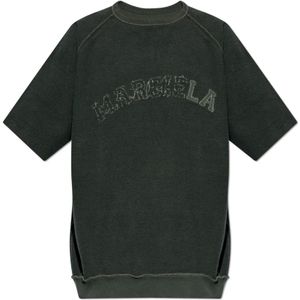 Maison Margiela, Heren, Sweatshirts & Hoodies, Grijs, Maat: L Katoen,