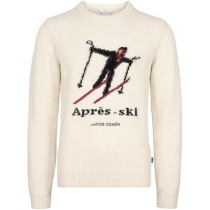 Jacob Cohën, Heren, Truien, Beige, Maat: XL Wol,