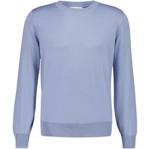 Brunello Cucinelli, Heren, Sweatshirts & Hoodies, Blauw, Maat: XL Katoen,