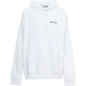 Marcelo Burlon, Heren, Sweatshirts & Hoodies, Wit, Maat: XS Katoen,