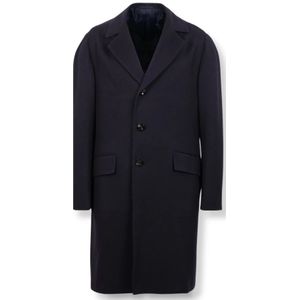 Kiton, Heren, Mantels, Blauw, Maat: 2XL Kasjmier,