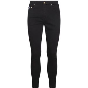 Versace Jeans Couture, Heren, Jeans, Zwart, Maat: W31 Katoen,