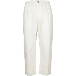 Amaránto, Heren, Broeken, Beige, Maat: L Katoen,