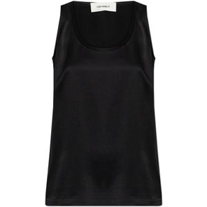 Lisa Yang, Dames, Tops, Zwart, Maat: S Zijde,