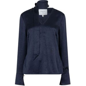 Dante 6, Dames, Blouses & Shirts, Blauw, Maat: XS Satijn,
