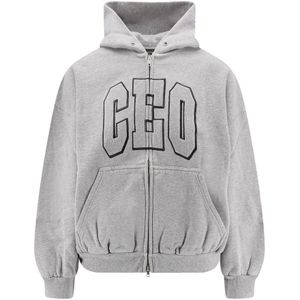 Balenciaga, Dames, Sweatshirts & Hoodies, Grijs, Maat: M Katoen,