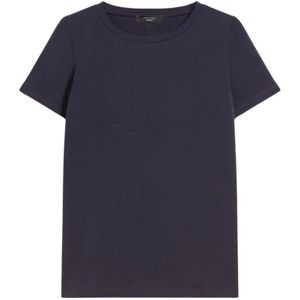 Weekend Max Mara, Dames, Tops, Blauw, Maat: M Katoen,