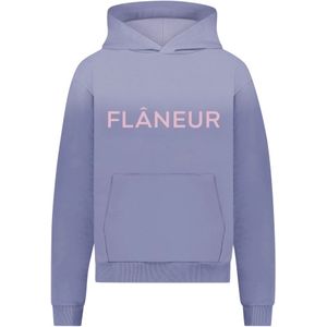 Flâneur, Heren, Sweatshirts & Hoodies, Paars, Maat: L Katoen,