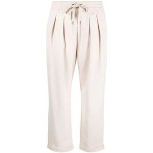 Brunello Cucinelli, Dames, Broeken, Beige, Maat: XL