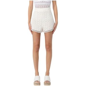 Charo Ruiz Ibiza, Dames, Korte broeken, Wit, Maat: M