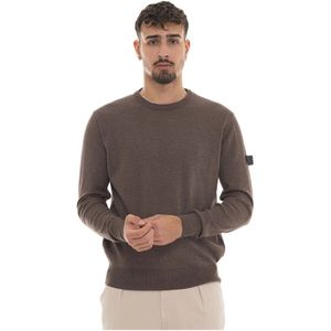 Peuterey, Heren, Truien, Bruin, Maat: L Katoen,