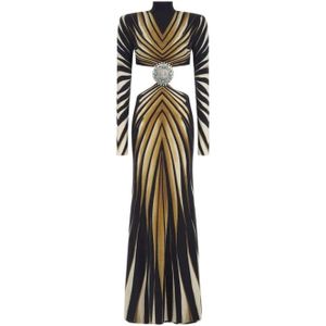 Roberto Cavalli, Dames, Jurken, Veelkleurig, Maat: L