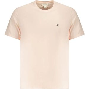 Calvin Klein, Heren, Tops, Roze, Maat: M Katoen,