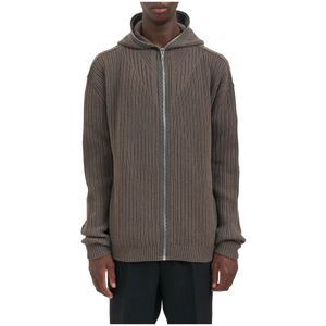 Rick Owens, Heren, Sweatshirts & Hoodies, Grijs, Maat: L Wol,