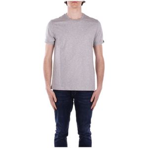 Fay, Heren, Tops, Grijs, Maat: 2XL Katoen,