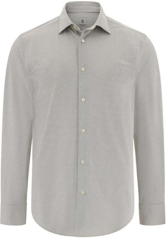 Boggi Milano - B Tech - Overhemd - Bruin - Lichtgewicht Nylon Jersey