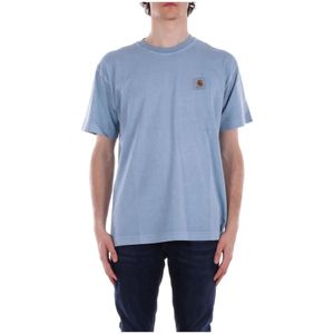 Carhartt Wip - I0299492Pagd - T-shirt - Blauw - 100% Biologisch Katoen