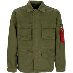Alpha Industries, Heren, Jassen, Groen, Maat: M Katoen,