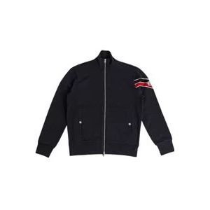 Moncler Navy Blauwe Sport Rits Jas , Blue , Heren , Maat: M